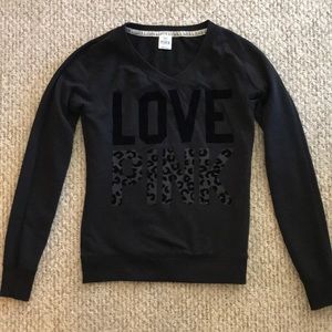 Pink xs black sweatshirt
